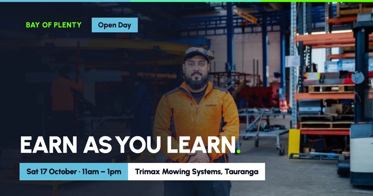 Earn As You Learn: Bay of Plenty Open Day
