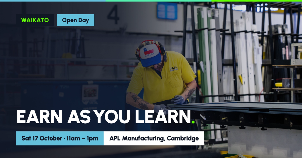 Earn As You Learn: Waikato Open Day