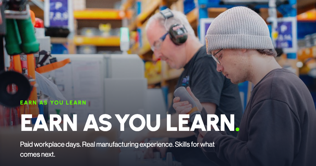Manufacturers unite to grow future workforce through ‘Earn As You Learn’ programme