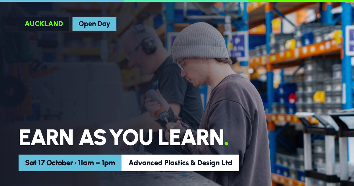Earn As You Learn: Auckland Open Day